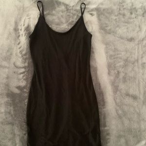 black spaghetti strap mini dress ✨